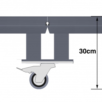 DURASTAGE Rollriser 2 Legs 30cm