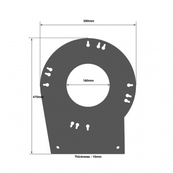 DT 34 Plate for VARIO Corner incl.screws
