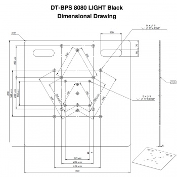 DT BPS-8080 Light Black