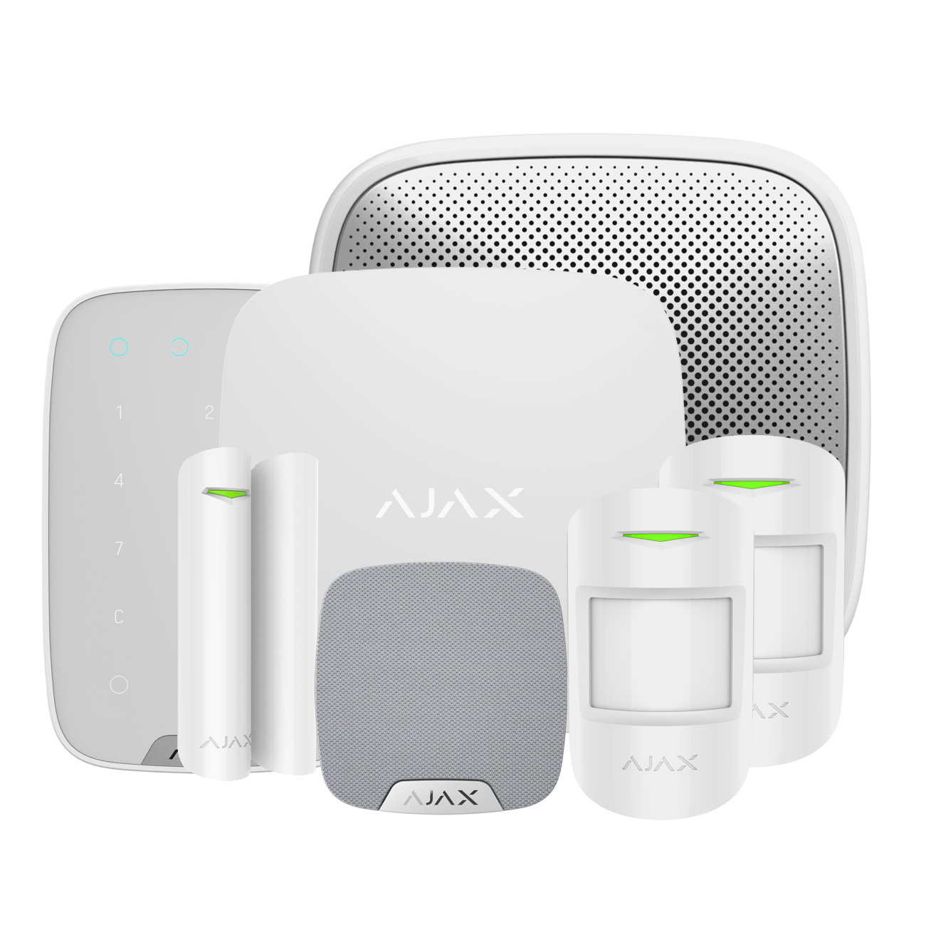Ajax Hub2 Wireless Starter Kit 3 - White